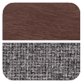 R3S Compact Music System Rich Walnut Swatch