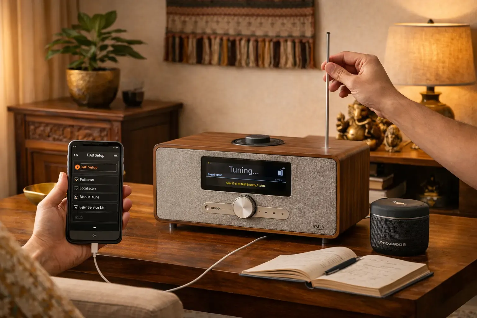 Setting Up DAB Radio with Ruark R2 MK4 in India