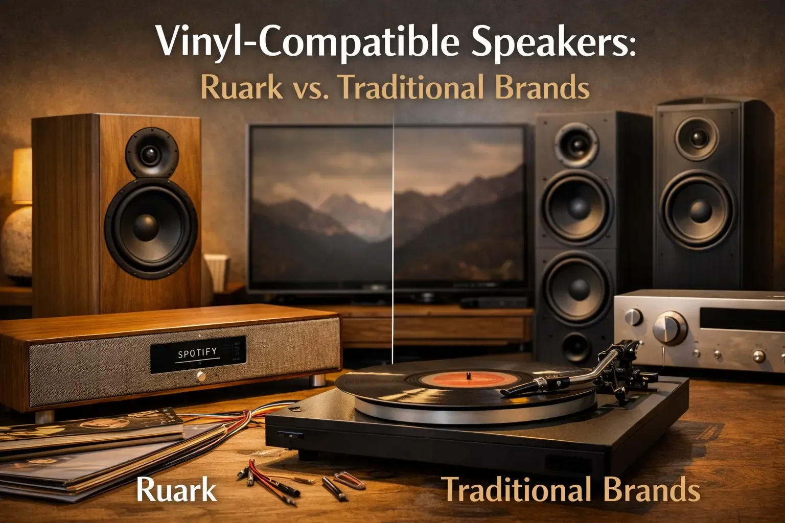 Vinyl-Compatible Speakers: Ruark vs. Traditional Brands